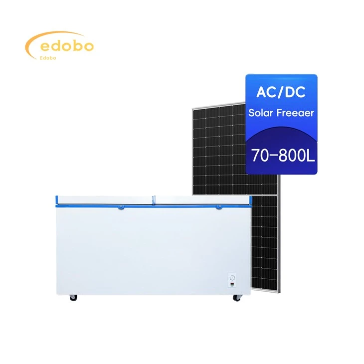 گھریلو استعمال کے لئے توانائی کی بچت AC/DC شمسی توانائی سے گہری فریزر فرج