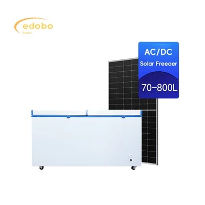 گھریلو استعمال کے لئے توانائی کی بچت AC/DC شمسی توانائی سے گہری فریزر فرج